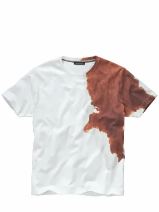 Mey & Edlich Herren Kuh-Shirt Weiß 100 % Baumwolle