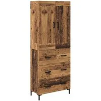 vidaXL Highboard Highboard 2 stk. Altholz 69,5 x 34 x 180 cm Holzwerkstoff (2 St)