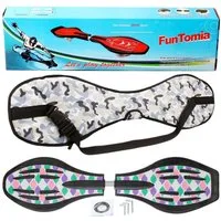 FunTomia Waveboard Waveboard mit Mach1 ABEC-9 Kugellager, LED Rollen & Tragetasche
