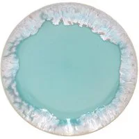 Costa Nova Frühstücksteller Taormina Aqua Salat/Dessert/Frühstücksteller, 21,6 cm, Casafina, (1 St), Hohe Brenntemperaturen, porenfrei hygienisch, wärmeschockbeständig
