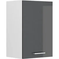 Vicco Hängeschrank R-Line, Anthrazit Hochglanz/Weiß, 40 cm (1-St)