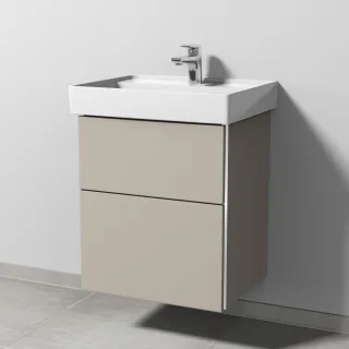 Sanipa 3way Waschtischunterbau zu Villeroy & Boch Collaro Waschtisch mit 2 Auszügen, Kaschmir-Matt BP8331U