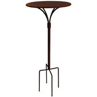 Hirsch Terracotta Gartentisch Gartenstecktisch rund Ø 41cm Höhe 59 cm stabil, massiv - stabil - schön