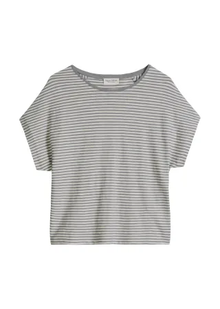 Marc OPolo Casual - Gestreiftes T-Shirt regular Aqua - Gr. - L