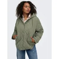 ONLY CARMAKOMA Steppjacke CARJULIET QUILTED HOOD JACKET NOOS Kunstfaser, normal geschnitten