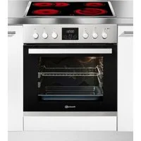 BAUKNECHT Elektro-Herd-Set Heko Lambada, mit 2-fach-Teleskopauszug, Hydrolyse, PowerHeißluft – Kochen, Backen und Braten ganz ohne Vorheizen