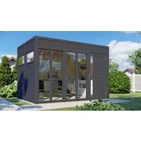 BERTILO Gartenhaus Cubus 3 Office, in verschiedenen Farben, BxT: 337x240 cm
