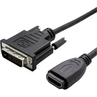 VALUE Value DVI / HDMI Adapterkabel DVI-D 24+1pol. Stecker, HDMI-A Buchse 0. HDMI-Kabel, (15.00 cm)