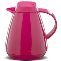 ROTPUNKT Isolierkanne 1,0 Liter 650 Glaseinsatz I hochwertig I Thermokanne I 24 Std heiß, (Kaffeekanne I Teekanne), robust und auslaufsicher