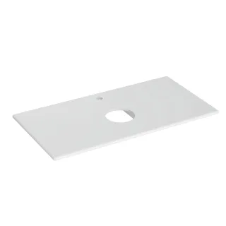 VitrA New Metropole Konsolenplatte 100 x 50 cm zu Aufsatzschale rund Weiß Hochglanz,7544B403-1826 7544B403-1826