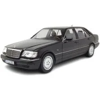 Norev Modellauto Mercedes S600 S-Klasse W140 1997 schwarz, Maßstab 1:18
