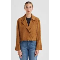 Milestone Kurzjacke MSNikki Damen Cardigan Lang Übergangsjacke