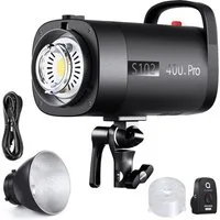 Neewer S102-400W PRO Stroboskop Blitzlicht, mit 2,4G Auslöser, 400Ws GN62 Studio-Blitzgerät, (5600K, Bowens Mount Reflektor, Unterstützt QPRO, S1/S2 Modus)