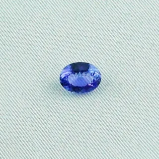 Dunkelblauer Tansanit 1,51 ct Oval Edelstein Schmuckstein