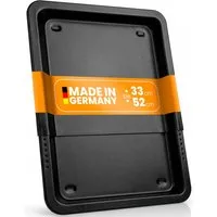 EUROHOME Backblech ausziehbar mit Auskühlnoppen Antihaftbeschichtung, Schwarzblech, (1-St., Ausziehbares Blech von 33 bis 52 cm), Ofenblech aus Schwarzblech - Backblech antihaft