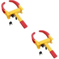 TRUTZHOLM Radkralle 2er Set Parkkralle mit Sicherheitsschloss, Reifenbreite 17-27,5 cm (Produkt), mit je 2 Schlüsseln
