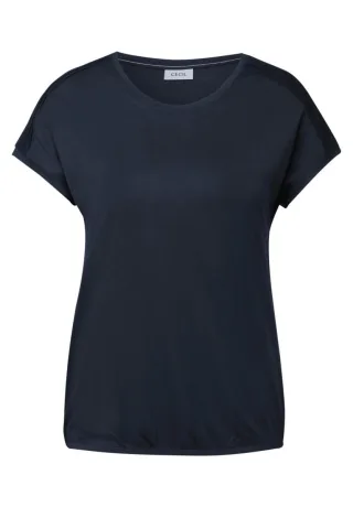 Cecil - Shirt in Unifarbe blau - Gr. - XS