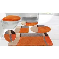 OTTO home Badematte Belio, Badvorleger, Badezimmer Teppich, Höhe 20 mm, rutschhemmend beschichtet, schnell trocknend, strapazierfähig, fußbodenheizungsgeeignet, Kunstfaser, rund, Badematte, Badteppich, Badematten auch als 2 tlg. Set erhältlich, bunt