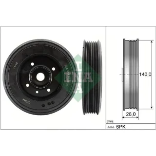 INA Riemenscheibe f?r Kurbelwelle Audi Seat Skoda VW 544015810