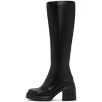 Derimod Absatzstiefel aus Leder Bootsschuh Reißverschluss, Textilfutter, Thermosohle, Absatz 7,5 cm