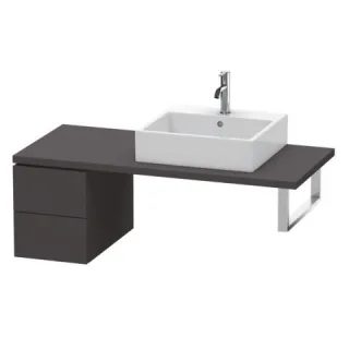Duravit L-Cube Unterschrank für Konsole Graphit Supermatt 320x547x400 mm - LC583508080 LC583508080