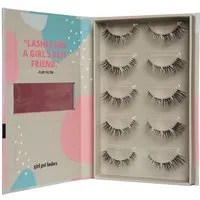 GirlGotLashes Bandwimpern GirlGotLashes DIY Wimpernverlängerung für Zuhause 5 Wimpernpaare, 5-7 Tage Haltbarkeit, besonders vielfältige Looks