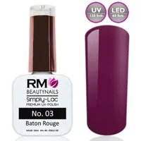 RM Beautynails UV-Nagellack Simply Lac Premium UV-Nagellack UV-Polish 10ml Gellack Shellac, Haltbarkeit bis zu drei Wochen / Hybrid-Lack