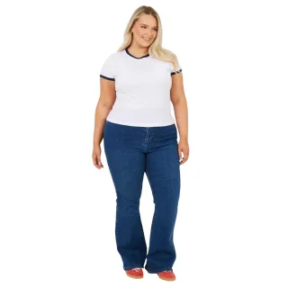 Brave Soul - T-Shirt für Damen, Plus (Weiß/Marine)