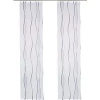OTTO home Schiebegardine Dimona (2 St), Klettschiene, transparent, Polyester, 2-er Set, Fertiggardine, mit Befestigungszubehör, Wellen