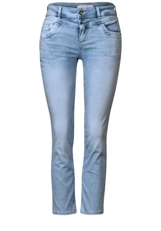 Street One - 7/8-Jeans im Casual Fit Ultra Bleach Random Washed - Gr. - 7