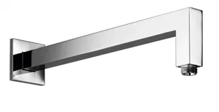 Herzbach Living Spa Wandarm, 350mm, eckig abgewinkelt chrom, 11.663500.2.01 11.663500.2.01