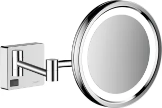 Hansgrohe Rasierspiegel AddStoris chrom mit LED Licht, 41790000 41790000