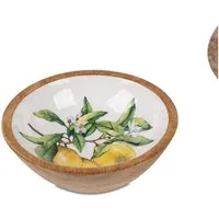 formano Servierschale Zitronen, Mangoholz, Lebensmittelecht, Natur, Zitronen, H: 6.5cm