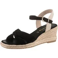 Tamaris Keilsandalette, Riemchensandale, Sommerschuh mit modischer Kreuzbandage