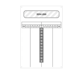 Scoreboard mit Wunschdruck 40 x 60 cm