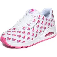 Skechers UNO-LIVE COLORFULLY Sneaker Freizeitsneaker, Schnürschuh mit allover Herzen-Print