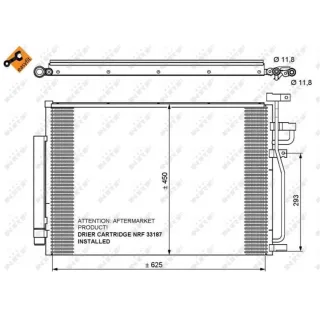 NRF Klimakondensator + Trockner Chevrolet Captiva Opel Antara 35775