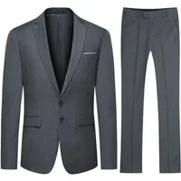 Allthemen Anzug (2 tlg) Herren Slim Fit Anzüge Modern Herrenanzug für Business