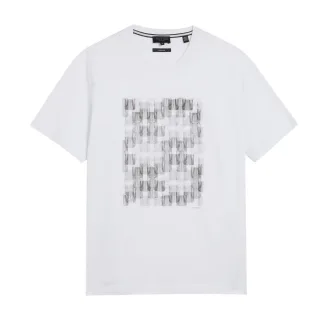 Ted Baker Tessman Box Bedrucktes Weißes T-shirt