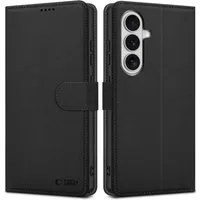 TECH PROTECT Handyhülle Wallet Brieftaschenhülle für Samsung Galaxy S26 - Schwarz Case 6,2 Zoll, Praktische Innenfächer ersetzen im Alltag das Portemonnaie