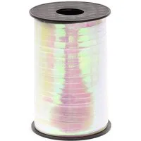partydeco Geschenkband, Geschenkband Polyband 5mm x 225m Rosa Irisierend