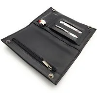 Lemasi Tabakbeutel echt Leder Tabaktasche Drehertasche Tabaketui, hält Tabak frisch, Tabakfach mit Naturkautschuk gefüttert