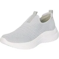 Elara Damen Slip-on Sneaker mit Strick-Obermaterial und leichter Sohle Sport Sneaker