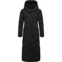 Ragwear Steppmantel Natalka Extralong Gesteppter Damen Mantel mit Kapuze