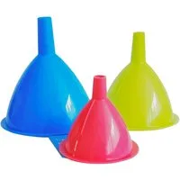 HIT Trading Trichter 3x TRICHTER Set Ø 90/80/60mm 3 farbig Kunststoff Einfülltrichter 38, (3-tlg), Fülltrichter