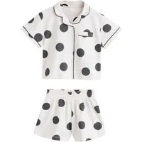 Next Pyjama Kurzer Schlafanzug mit Knopfleiste (2 tlg)