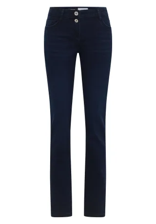 CECIL - Casual Fit Jeans blue black washed - Gr. - 30