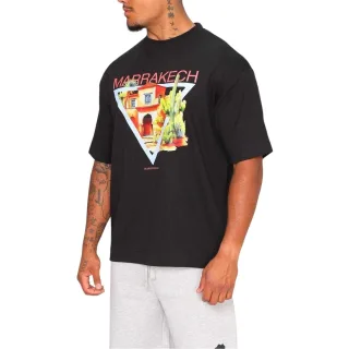 Rose London - "Marrakech" T-Shirt für Herren, Schwer (Schwarz)