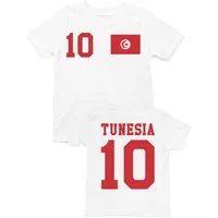 Youth Designz T-Shirt Tunesien Kinder T-Shirt im Fußball Trikot Look mit trendigem Motiv