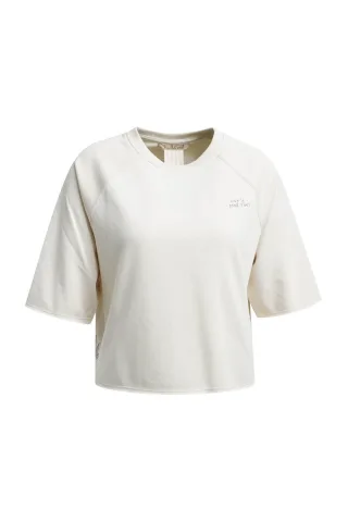 Smith&Soul - Boxy Sweat Shortsleeve Raglan beige - Gr. - S